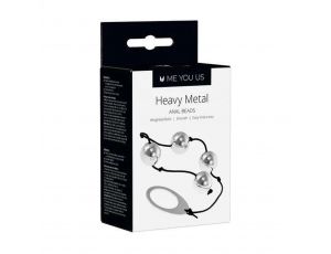 Kulki- Me You Us Heavy Metal Anal Beads Silver