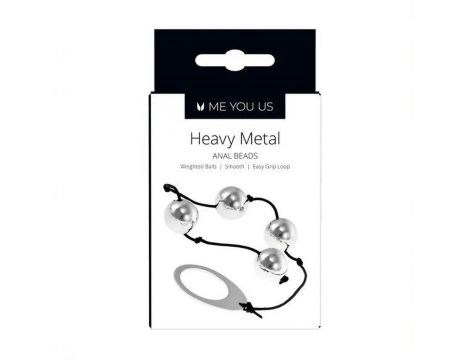 Kulki- Me You Us Heavy Metal Anal Beads Silver - 2