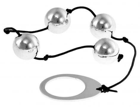 Kulki- Me You Us Heavy Metal Anal Beads Silver - 4