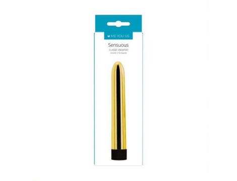 Wibrator-6""""""""Sensuous Smooth Vibrator Gold Minx