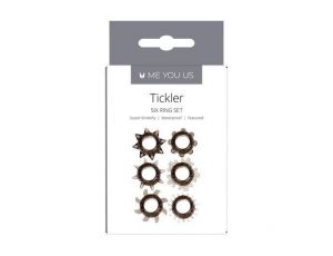Pierścień- Tickler Set Textured Ring Smoke