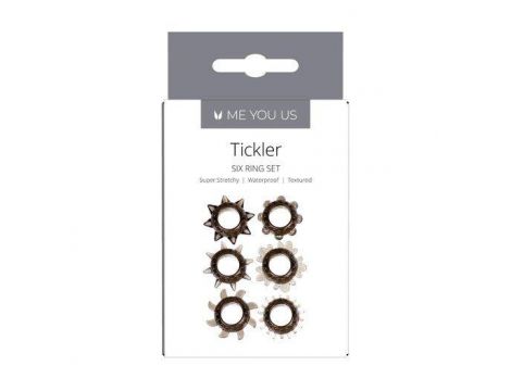Pierścień- Tickler Set Textured Ring Smoke