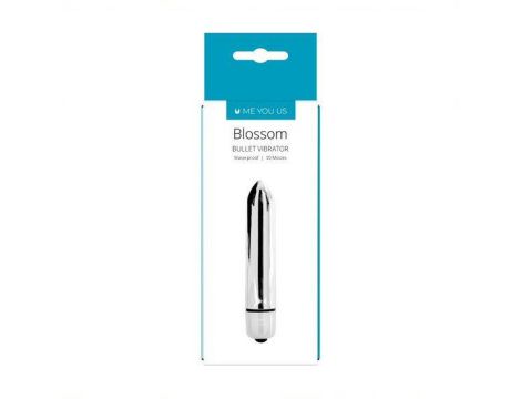Wibrator- Me You Us Blossom 10 Mode Bullet Vibrator Silver