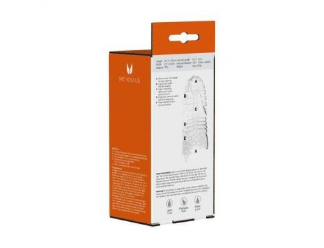 Masturbator- Me You Us Glacier Dual End Stroker Male Masturbator Transparent - 3