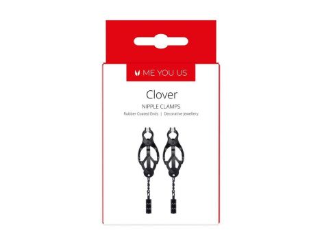 Me You Us Clover Nipple Clamp Black
