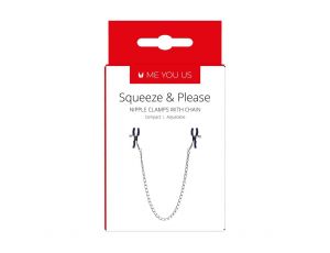 Stymulator- Squeeze N Please Nipple Chain Silver