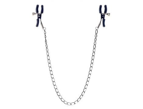 Stymulator- Squeeze N Please Nipple Chain Silver - 3
