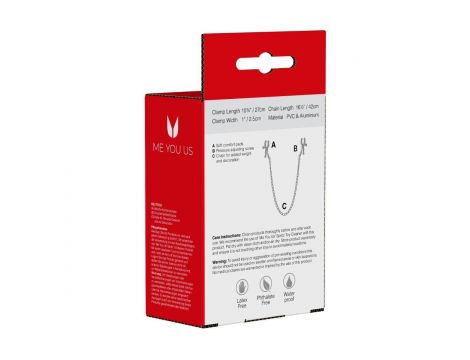 Stymulator- Squeeze N Please Nipple Chain Silver - 2