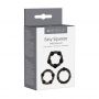 Me You Us Easy Squeeze Cock Ring Set Black - 5