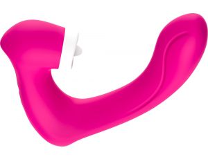 Stymulator silicone 2*9 vibration function Rose Red