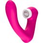 Stymulator silicone 2*9 vibration function Rose Red - 8
