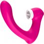 Stymulator silicone 2*9 vibration function Rose Red - 9