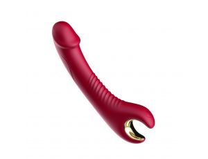 Stymulator silicone 9 vibration function Red