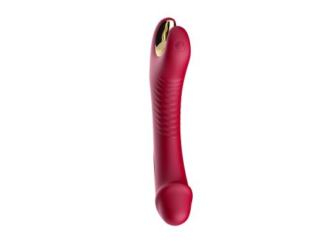 Stymulator silicone 9 vibration function Red - 4