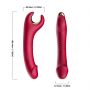 Stymulator silicone 9 vibration function Red - 4