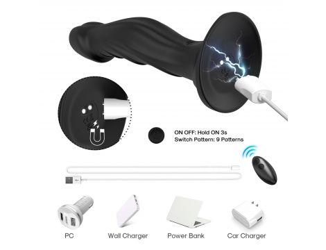 Optimus Black, 9 vibration functions, Remote control - 3