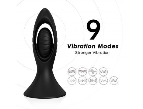 Watchman Black, 9 vibration functions, Remote control - 3