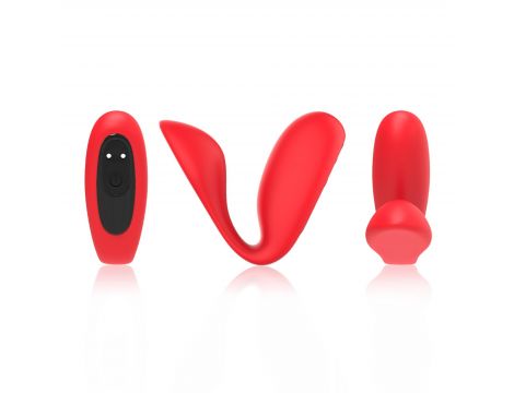 Wibrator Ultrasonic Wave silikonowy czerwony USB - 3