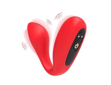 Wibrator Ultrasonic Wave silikonowy czerwony USB - 4