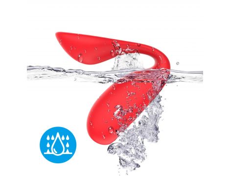 Wibrator Ultrasonic Wave silikonowy czerwony USB - 7