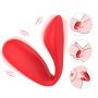 Wibrator Ultrasonic Wave silikonowy czerwony USB - 6