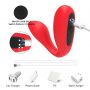 Wibrator Ultrasonic Wave silikonowy czerwony USB - 7