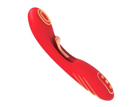 Wibrator punktu G dwupunktowy czerwony B-Series Joy USB 22 cm - 8