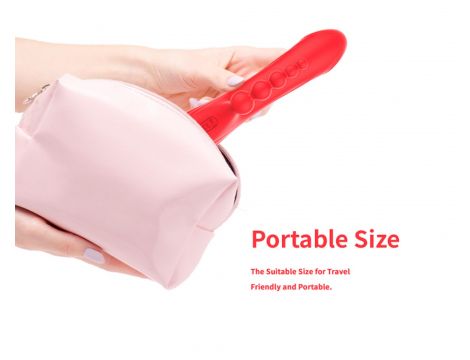 Wibrator króliczek Trident czerwony USB 22 cm - 8