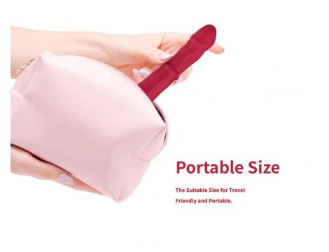 Wibrator punktu G Jackal czerwony z ruchami posuwistymi USB 22 cm - 11