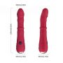 Wibrator punktu G Jackal czerwony z ruchami posuwistymi USB 22 cm - 2