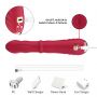 Wibrator punktu G Jackal czerwony z ruchami posuwistymi USB 22 cm - 8