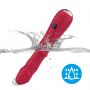 Wibrator punktu G Jackal czerwony z ruchami posuwistymi USB 22 cm - 3