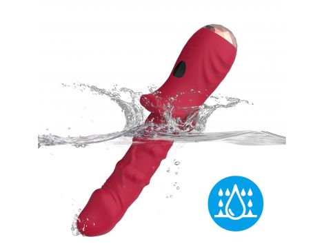 Wibrator punktu G czerwony realistyczny 9 wibracji B Series Joy USB 22 cm - 6