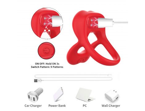 Big Mouth Red 9 vibration function - 8