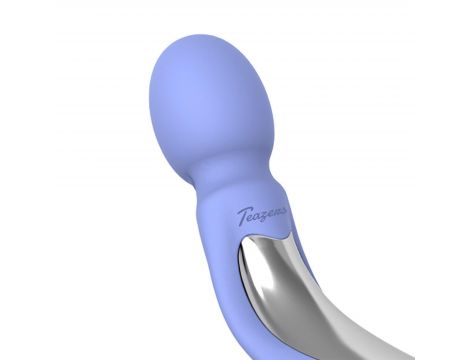 Wibrator wand zakrzywiony Teazers lawendowy USB - 5