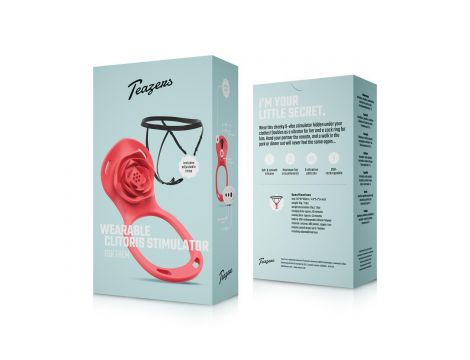 Teazers - Wearable Clitoral Stimulator Harness - Red