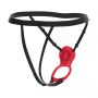 Teazers - Wearable Clitoral Stimulator Harness - Red - 4