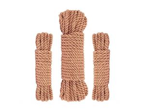 Luksusowy zestaw lin bondage Rosy Gold