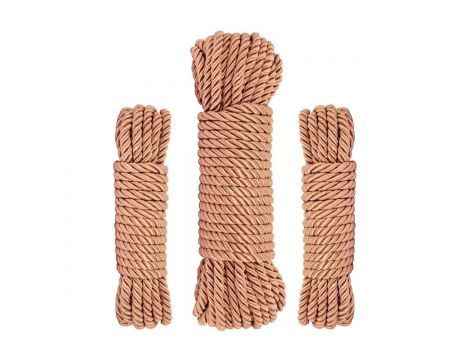 Luksusowy zestaw lin bondage Rosy Gold