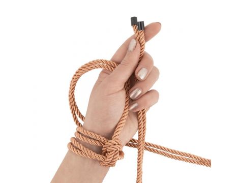 Luksusowy zestaw lin bondage Rosy Gold - 6