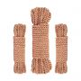 Luksusowy zestaw lin bondage Rosy Gold - 2