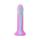 Dildo silikonowe EasyToys Candy Swirl świecące w ciemności różowe 19 cm