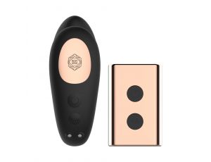 Wibrator w kształcie C Rosy Gold z etui ładującym czarny