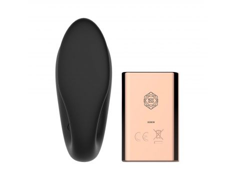 Wibrator w kształcie C Rosy Gold z etui ładującym czarny - 3