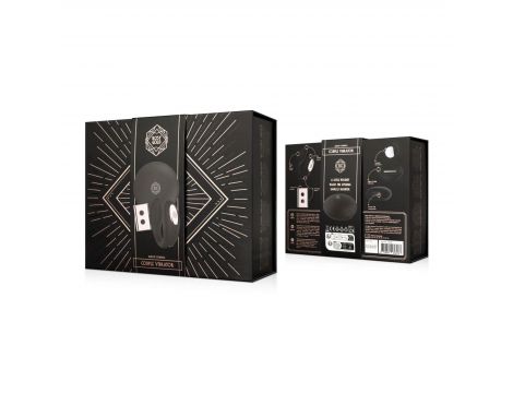 Wibrator w kształcie C Rosy Gold z etui ładującym czarny - 12