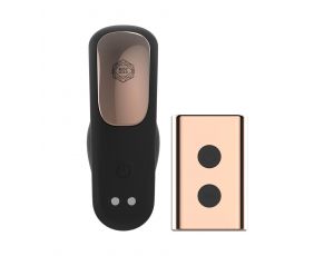 Wibrator do noszenia z etui ładującym Rosy Gold czarny