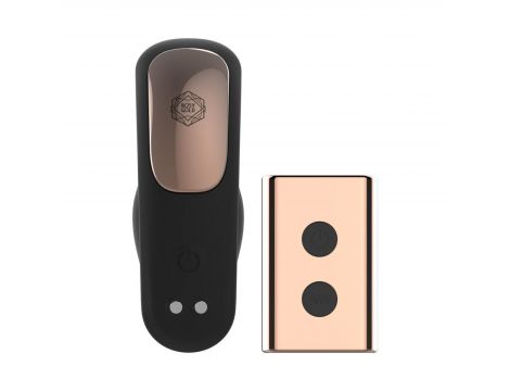 Wibrator do noszenia z etui ładującym Rosy Gold czarny