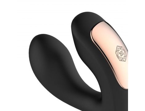 Wibrator do noszenia z etui ładującym Rosy Gold czarny - 17