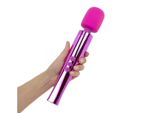 Masażer wand MyMagicWand różowy silikonowy wodoodporny - 13