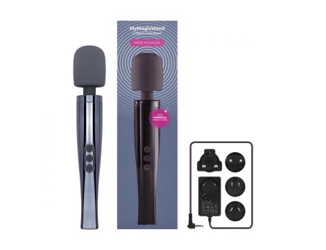 Masażer wand MyMagicWand silikonowy szary - 13